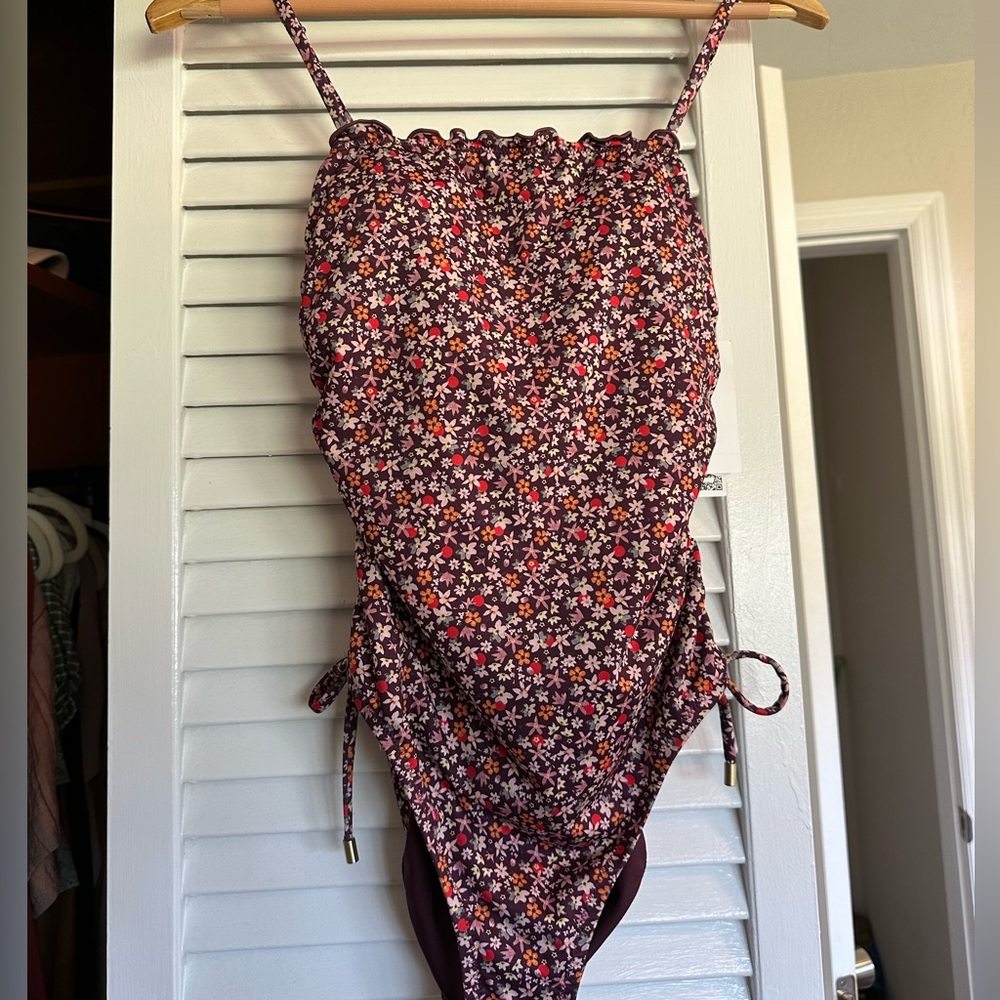 Sanctuary Swim Plum Floral One Piece Swimsuit